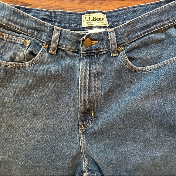 Vintage 90s L.L. Bean Original Fit Natural Jeans Women’s 12 MT High Rise USA - Picture 4 of 13